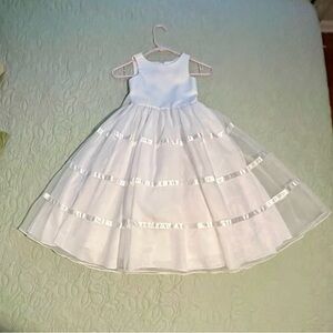 "Little Maiden" Elegant White Kids Dress